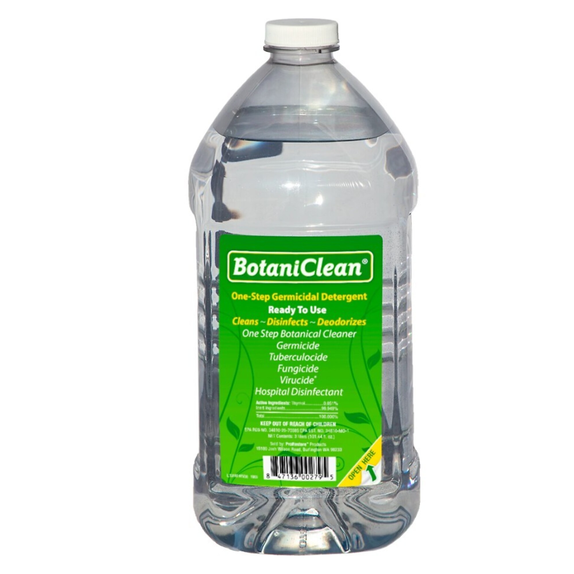 MediClean, BotaniClean Disinfectant – Case of Four 3 L / 101.4 fl. oz bottles, Model # 101812